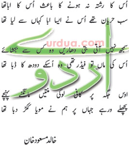 Khalid Masood Moya Kukar Daba Tha - Funny Urdu Shairi