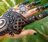 Exquisite Back Side Mehndi Design For Hands